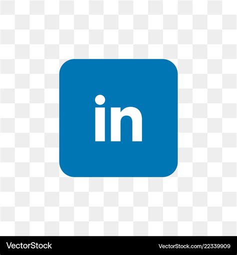 Linkedin social media icon design template Vector Image