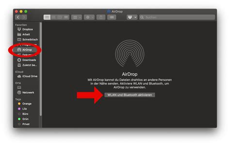 Sanft Anbinden Herumlaufen apple airdrop mac Kleidung wechseln Kreis Rücken