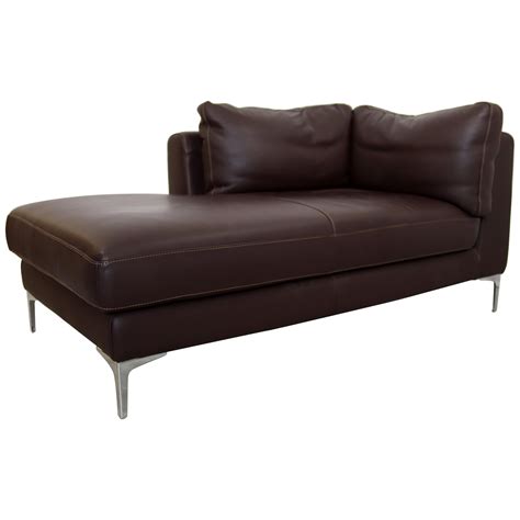 Leather Sofa Chaise Lounge | Baci Living Room