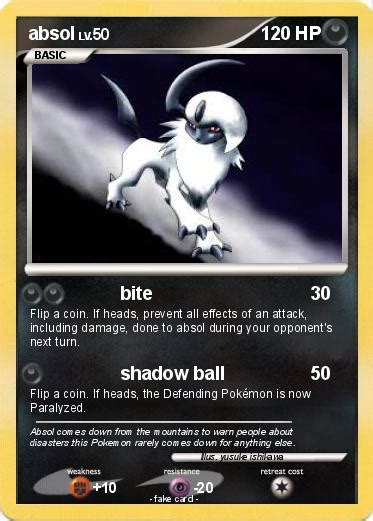 Pokémon absol 1291 1291 - bite - My Pokemon Card