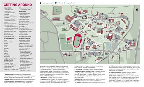 Whitworth Admissions Campus Map Brochure: 2021-22 by Whitworth ...