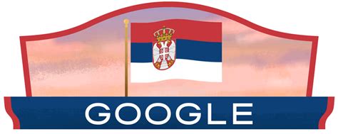 Serbia National Day 2023 Doodle - Google Doodles