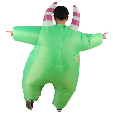 Inflatable Swamp Monster Costume Scary Green Mouth Monster Deluxe Cost – Toyszoom