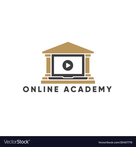 Online education and learning logo template Vector Image