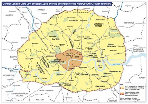 New London Ulez Zone Map