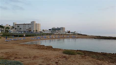 The Beautiful Pernera Beach Protaras In Cyprus Stock Image - Image of ...