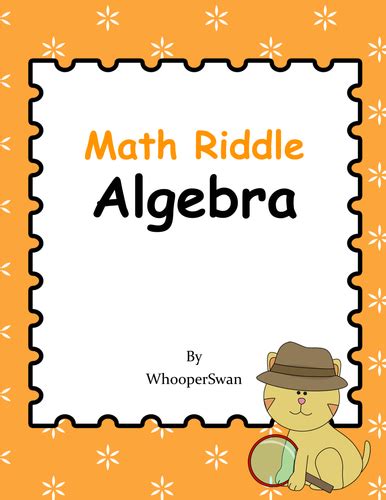 Math Riddle: Algebra | Teaching Resources