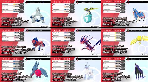 Shiny Gen 8 Competitive Battle Ready Pokemon Sword/shield - Etsy UK