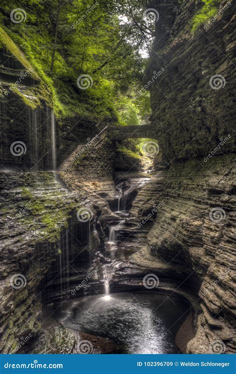 Watkins Glen State Park, Waterfalls Stock Image - Image of cascade, water: 102396709