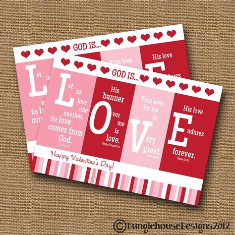 Printable Christian Valentine Cards - Printable Word Searches