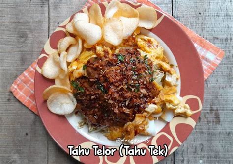 Resep Tahu Telor (Tahu Tek) oleh diana az - Cookpad