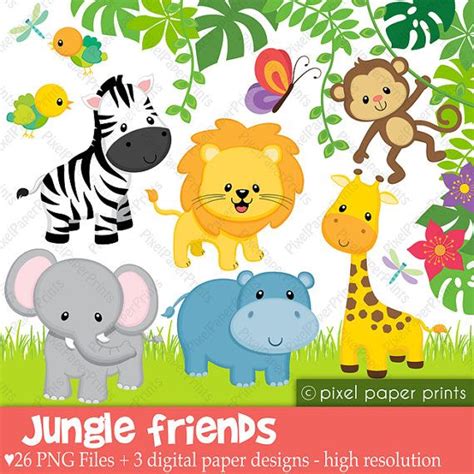 Art Clipart, Image Clipart, Jungle Clipart, Digital Stamps, Digital ...