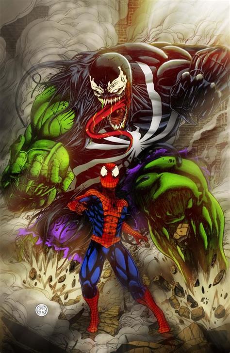 Venomized Hulk Vs Spider-Man by Rapnex in 2020 | Venom spiderman, Hulk marvel, Spiderman