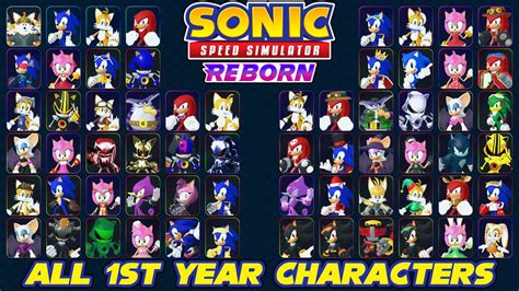 Playing as Every Character in Sonic Speed Simulator! (1 Year Anniversary Recap) - YouTube