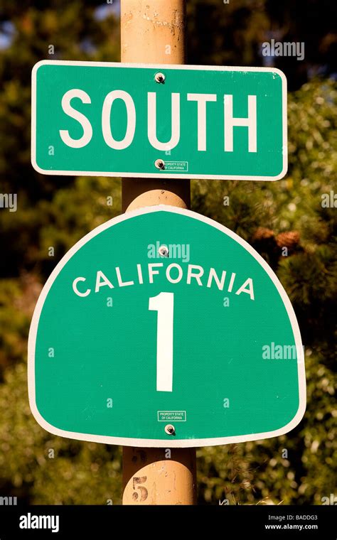 United States, California, road sign of the California Scenic Highway 1 Stock Photo - Alamy