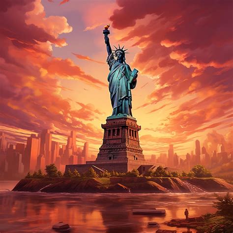 Premium Photo | The statue of liberty