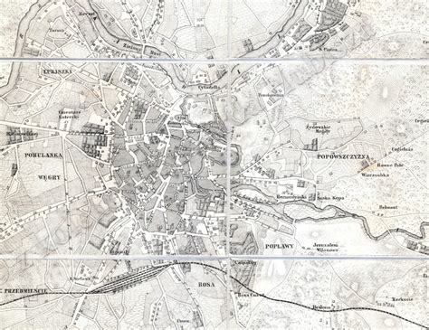 Wilno Map Vilnius Map Map of Wilno Map of Vilnius Old - Etsy