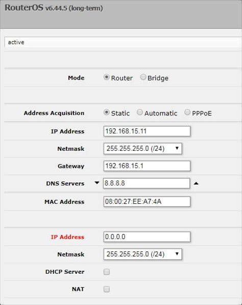 Mikrotik router configuration - mountainloxa