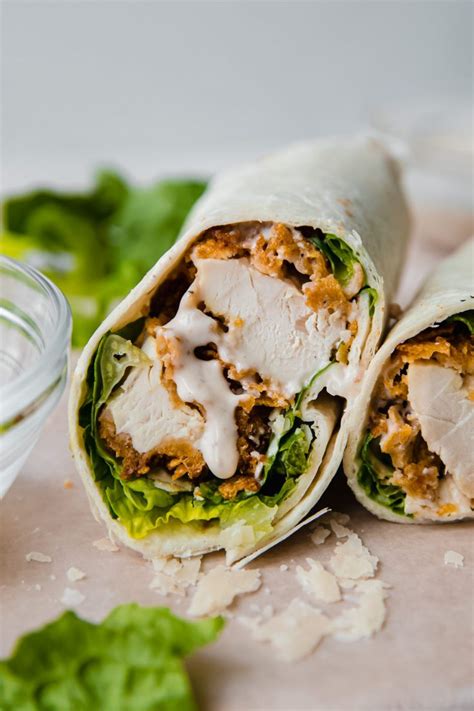 Crunchy Chicken Caesar Wraps - Little Spice Jar