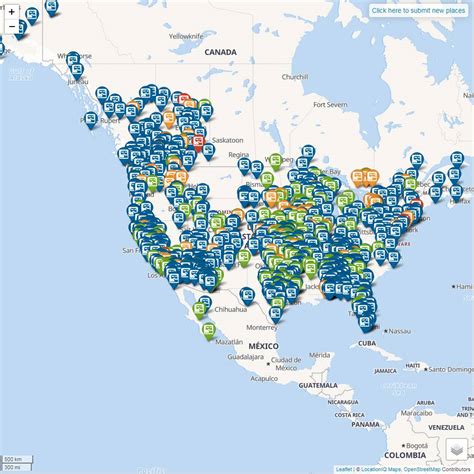 Map of RV dump stations - RV Dump Stations