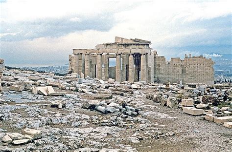 The Propylaea, Acropolis, Athens, Greece.