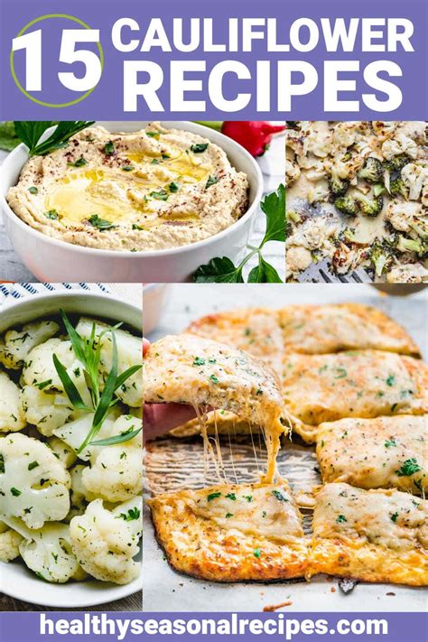 18 Healthy Cauliflower Recipes - Healthy Seasonal Recipes