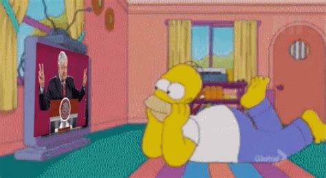 Tv Watching Amlotv Renatosx Homer | GIF | PrimoGIF