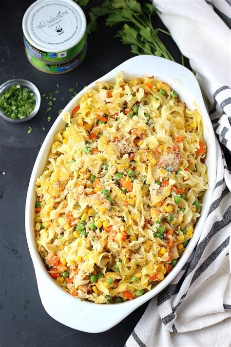 Healthy Tuna Noodle Casserole | Garden in the Kitchen