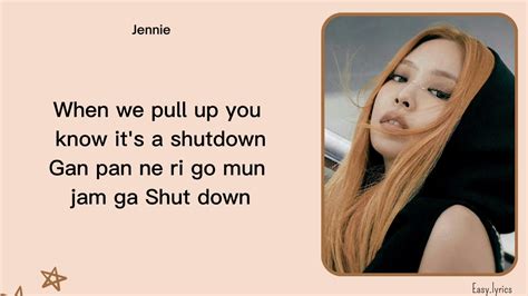 BLACKPINK - SHUT DOWN ( EASY LYRICS) - YouTube