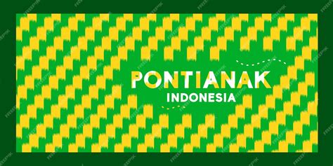 Premium Vector | Pontianak Batik Corak Insang