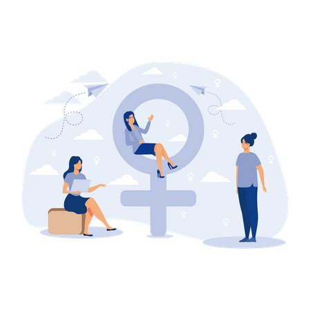 Premium Gender Equality Illustration pack from Business Illustrations