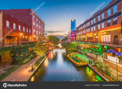 Oklahoma City Oklahoma Usa Cityscape Bricktown Dusk ⬇ Stock Photo ...