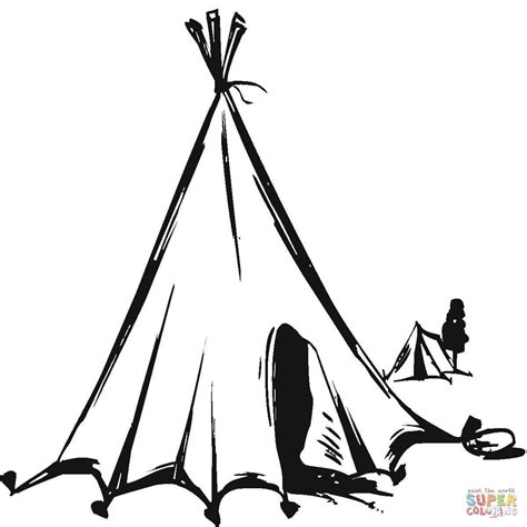 Teepee Tent Drawing at GetDrawings | Free download