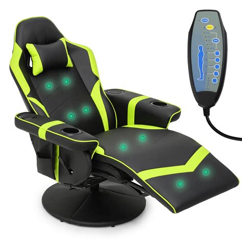 Magshion Massage Recliner Chair Gaming Couch with Speakers Adjustable ...