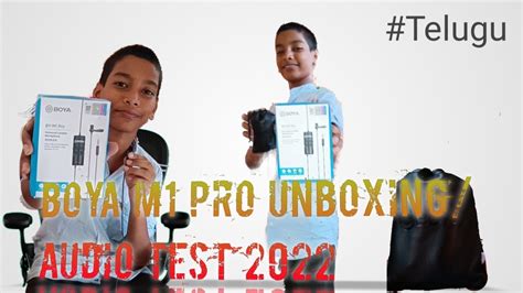 boya M1 pro unboxing / Audio Test #Teluguvideos#TBalu48 #TBALU48 - YouTube