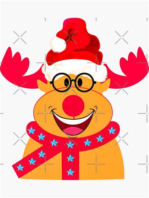 "Reindeer Blitzen" Sticker for Sale by Romexcreative | Redbubble