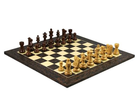 Wooden Chess Set Tiger Ebony Board With Sheesham Weighted - Etsy