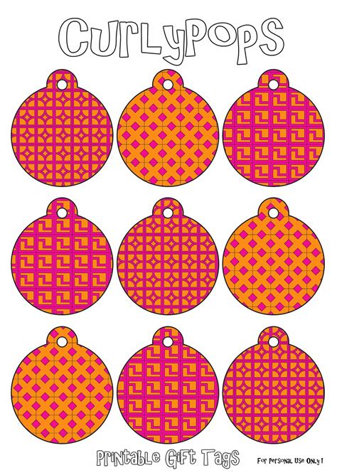 CurlyPops: Free Christmas Gift Tag Printables - edited (technical problems solved)!
