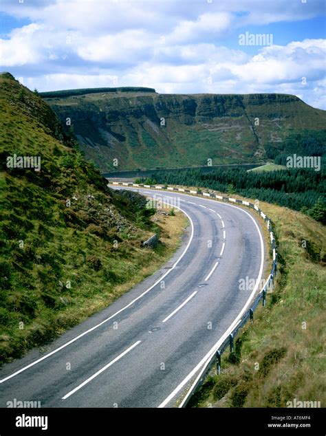 mountain road rhigos mountain near hirwaun between the rhondda valley and the brecon beacons ...