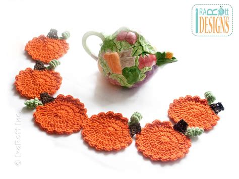 Crochet Pumpkin Coasters Free Crochet Pattern – AllCrafts Free Crafts Update