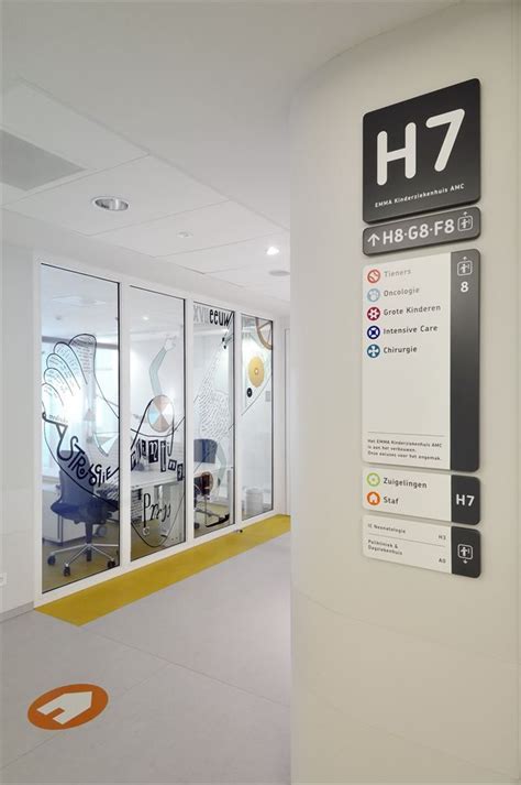 Emma Childrens Hospital, Netherlands | Hospital signage, Hospital interior design, Room signage