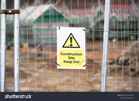 Construction Site Health Safety Message Rules Stock Photo 2107066217 ...