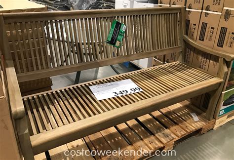 5' Teak Wood Bench | Costco Weekender