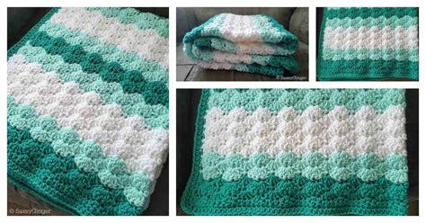 Free Crochet Pattern >> DIY Crochet Shells Baby Blanket #crochetpatterns #cro… | Crochet baby ...