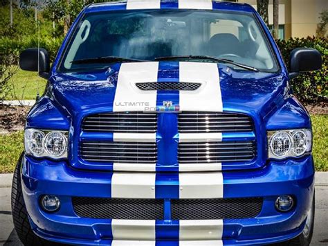 Decal Sticker Graphic Front to Back Stripe Kit Compatible with Dodge ...