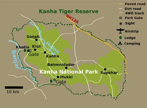 Kanha Kisli National Park Map