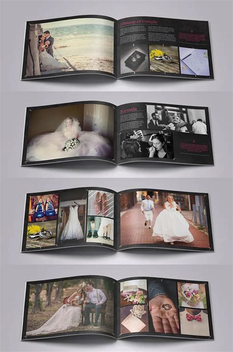 Wedding Photo Album Template InDesign | Wedding photo albums, Photo album, Photo album design