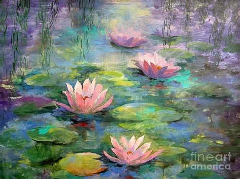 Image: Waterlilies Painting by Madeleine Holzberg | Water lilies ...