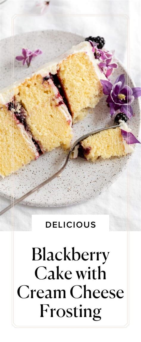 Blackberry Cake with Cream Cheese Frosting | Recipe | Blackberry cake, Cream cheese frosting ...