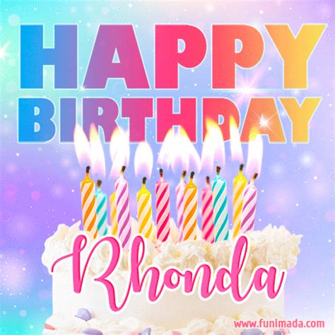 Happy Birthday Rhonda GIFs - Download on Funimada.com